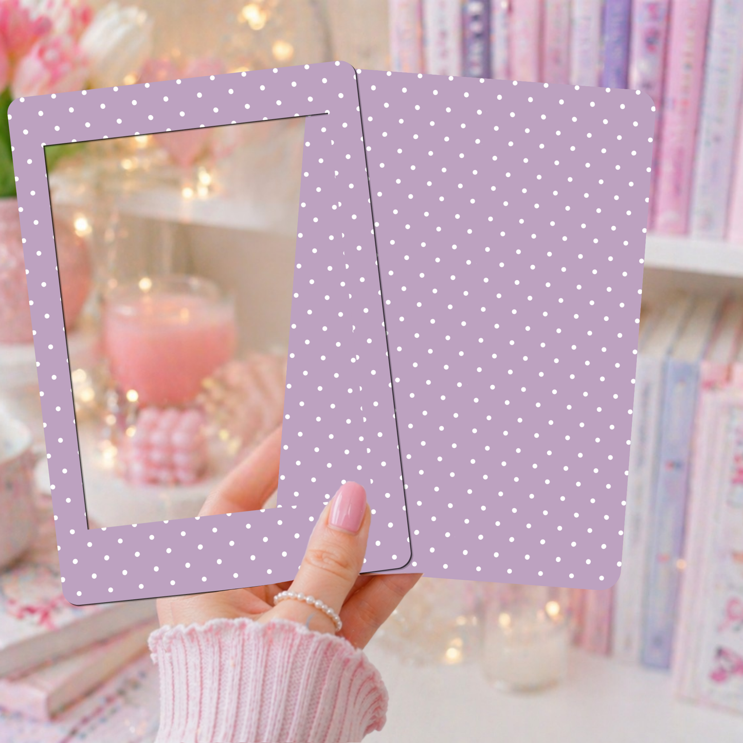 E-reader Insert-Skin | Lavender Dots
