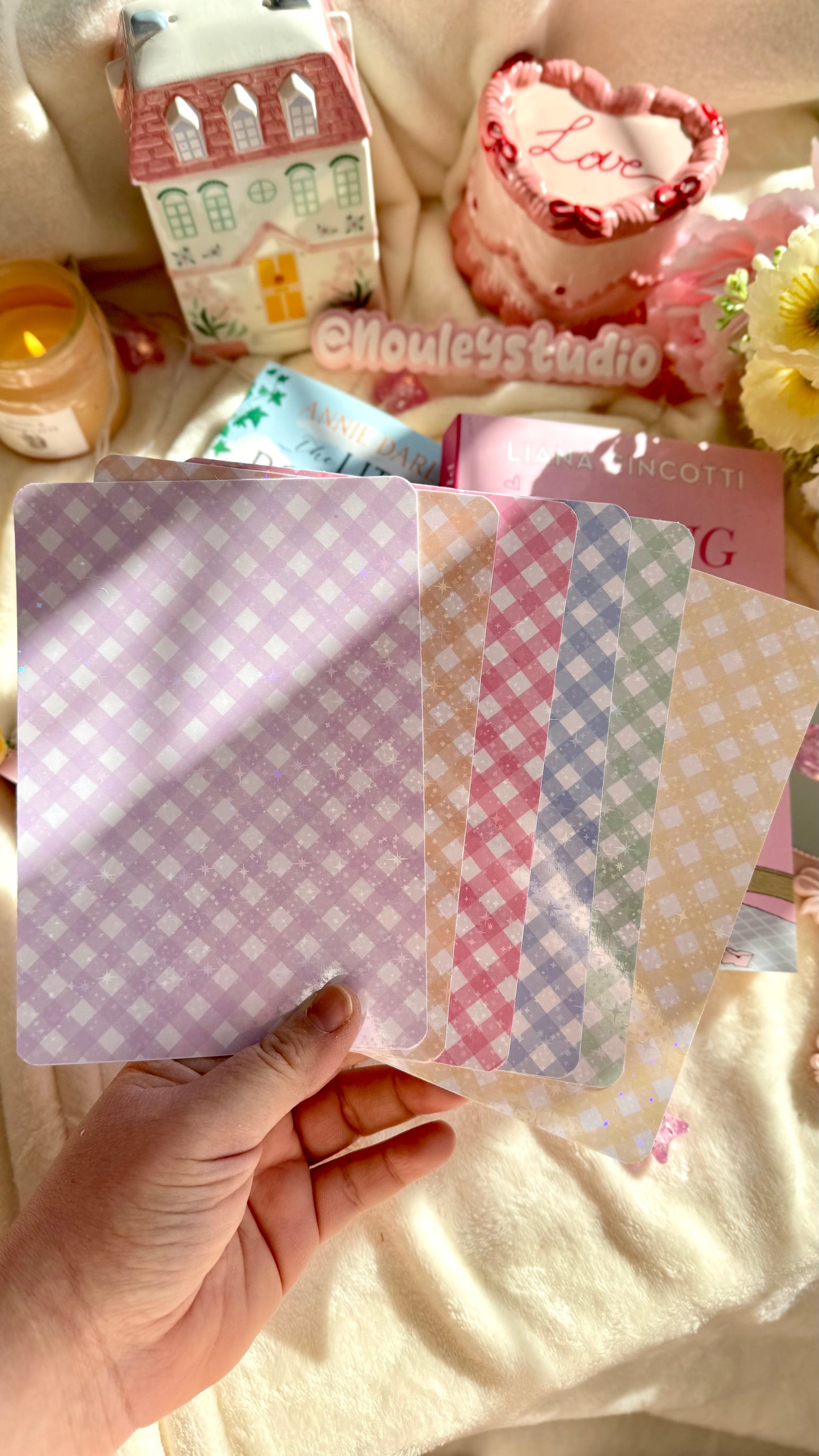 E-reader
 insert |Pastel Gingham Mix