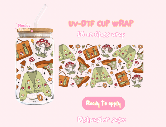 UV-DTF Cup wrap | Goblincore Girl
