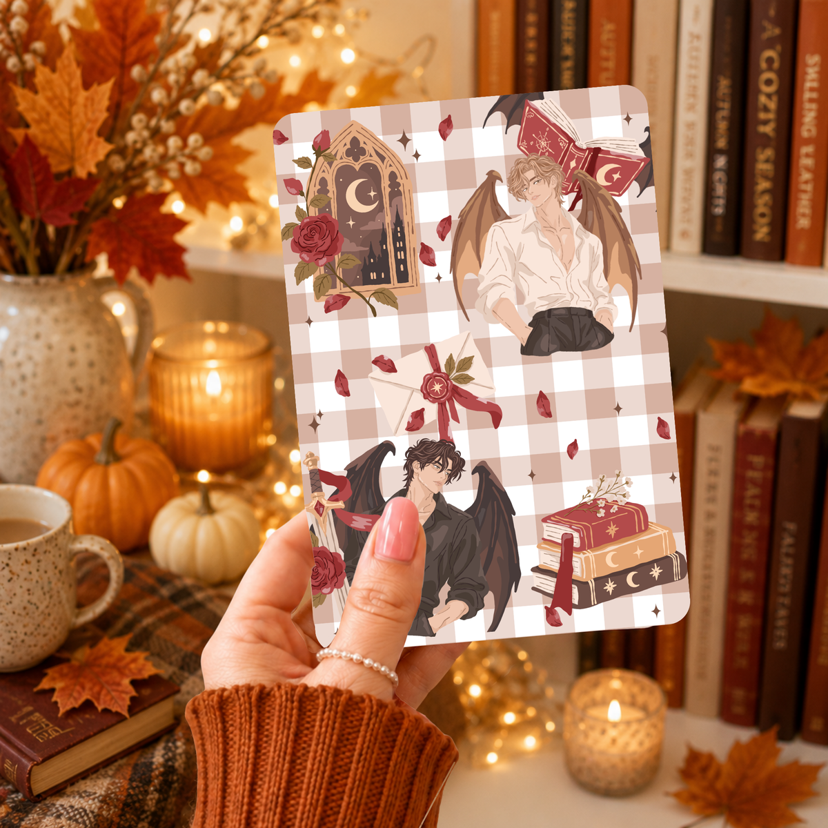 E-reader Insert-Skin | Fallen Rose Romance