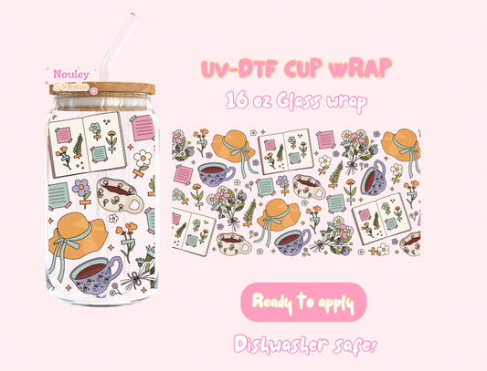 Uvdtf cup wrap cottagecore girly